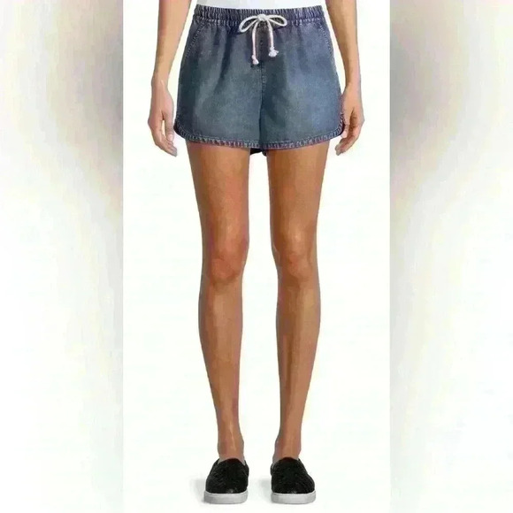 Women’s Pull-On Denim Jean Shorts NWT Size 1X Vanilla Sky Brand High Rise Short - Picture 1 of 11